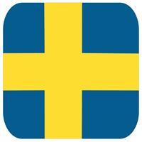 Shoppartners Bierviltjes Zweedse vlag vierkant 15 st