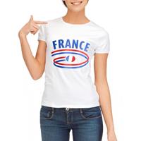Shoppartners Wit dames t-shirt Frankrijk Multi