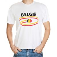Shoppartners Wit heren t-shirt Belgie Multi