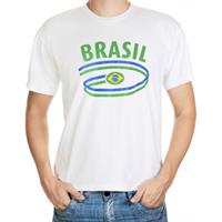 Shoppartners Wit heren t-shirt Brazilie Multi