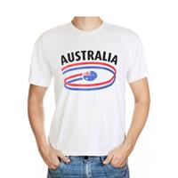 Shoppartners Wit heren t-shirt Australie Multi