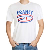 Shoppartners Wit heren t-shirt Frankrijk Multi