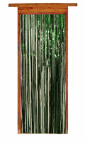 Groen folie deurgordijn