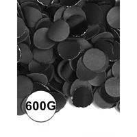 Zwarte confetti 600 gram