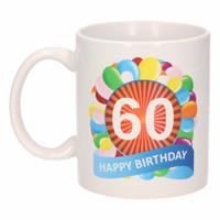 Shoppartners Verjaardag ballonnen mok / beker 60 jaar