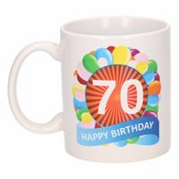 Shoppartners Verjaardag ballonnen mok / beker 70 jaar