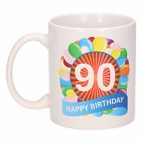Shoppartners Verjaardag ballonnen mok / beker 90 jaar