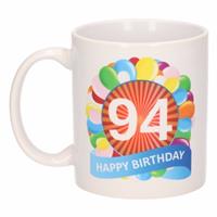 Shoppartners Verjaardag ballonnen mok / beker 94 jaar