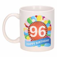 Shoppartners Verjaardag ballonnen mok / beker 96 jaar