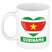 Shoppartners Hartje Suriname mok / beker 300 ml
