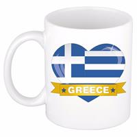Shoppartners Hartje Griekenland mok / beker 300 ml