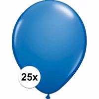 Shoppartners Metallic blauwe ballonnen 25 stuks