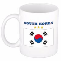 Shoppartners Mok / beker Zuid Koreaanse vlag 300 ml