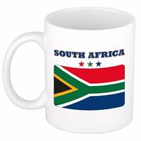 Shoppartners Mok / beker Zuid Afrikaanse vlag 300 ml
