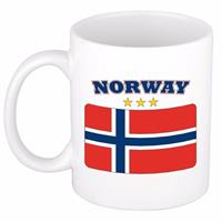Shoppartners Mok / beker Noorse vlag 300 ml