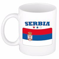 Shoppartners Mok / beker Servische vlag 300 ml