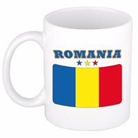 Shoppartners Mok / beker Roemeense vlag 300 ml