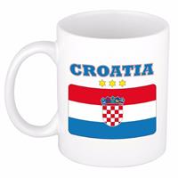 Shoppartners Mok / beker Kroatische vlag 300 ml