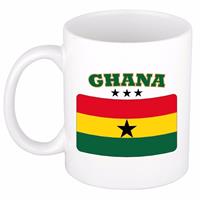 Shoppartners Mok / beker Ghanese vlag 300 ml