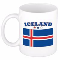 Shoppartners Mok / beker IJslandse vlag 300 ml