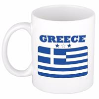 Shoppartners Mok / beker Griekse vlag 300 ml