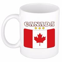 Shoppartners Mok / beker Canadese vlag 300 ml