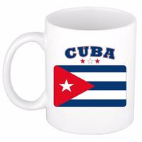 Shoppartners Mok / beker Cubaanse vlag 300 ml