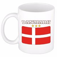 Shoppartners Mok / beker Deense vlag 300 ml