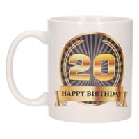 Shoppartners Luxe verjaardag mok / beker 20 jaar