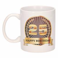 Shoppartners Luxe verjaardag mok / beker 25 jaar
