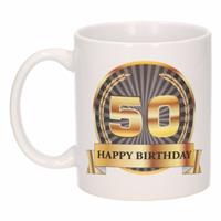 Shoppartners Luxe verjaardag mok / beker 50 jaar