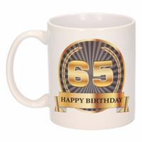 Shoppartners Luxe verjaardag mok / beker 65 jaar