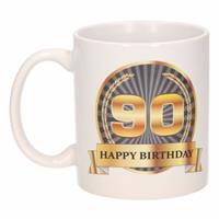 Shoppartners Luxe verjaardag mok / beker 90 jaar