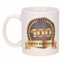 Shoppartners Luxe verjaardag mok / beker 100 jaar