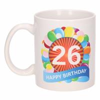 Shoppartners Verjaardag ballonnen mok / beker 26 jaar