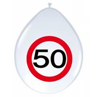Folat Ballonnen 50 jaar verkeersbord
