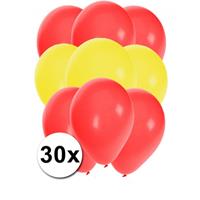 Fun & Feest party gadgets 30x ballonnen in Spaanse kleuren