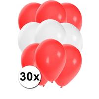 Fun & Feest party gadgets 30x Ballonnen in Oostenrijkse kleuren