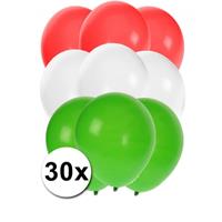 Fun & Feest party gadgets 30x Ballonnen in Hongaarse kleuren