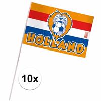 Bellatio Holland zwaaivlaggetjes 10 x