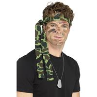 Smiffys Camouflage hoofdband