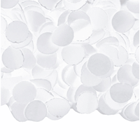 Luxe confetti 1 kilo kleur wit