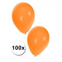 Oranje artikelen Oranje ballonnen 100 stuks