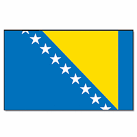 Bellatio Vlag Bosnie en Herzegovina 90 x 150 cm