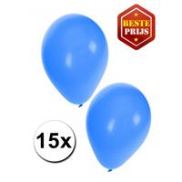 Shoppartners Blauwe ballonnen 15 stuks