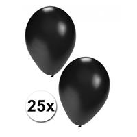 Shoppartners Zwarte ballonnen 25 stuks