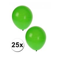 Shoppartners Groene ballonnen 25 stuks
