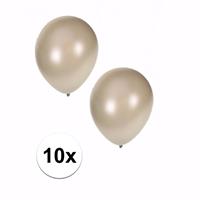 10 stuks metallic zilveren ballonnen 36 cm