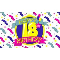 Bellatio Happy Birthday vlag 18 jaar