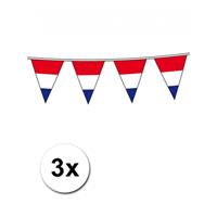 3x Vlaggenlijn Holland